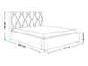 Polsterbett mit Bettkasten und Lattenrost 140x200 Tasso Grau