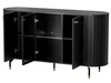 Möbel-Set für Wohnzimmer Soria Schwarz mat