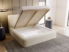 Polsterbett mit Bettkasten und Lattenrost 160x200 Amaro Beige