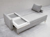 Schlafsofa mit Bettfunktion und Bettkasten Pori Grün