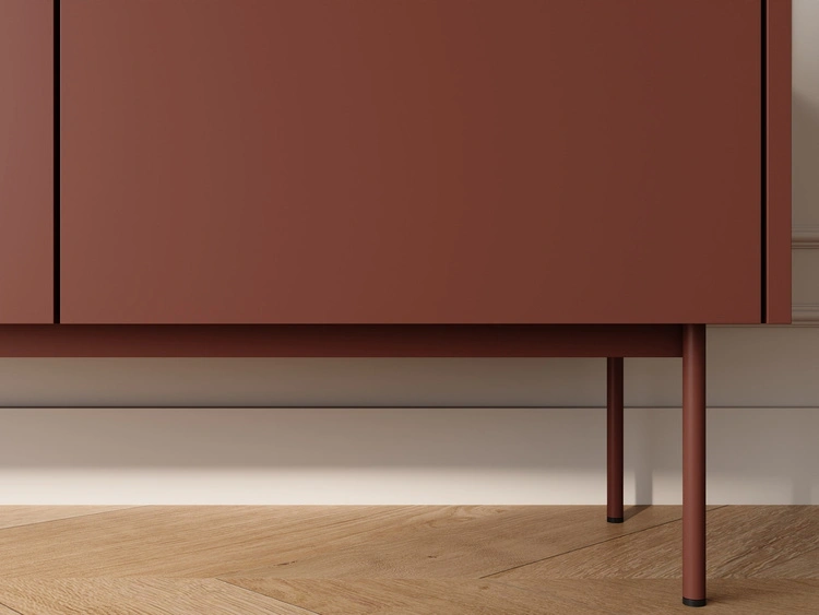 TV-Lowboard mit Türen Drevo Rot