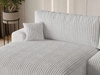 Ecksofa L-Form mit Schlaffunktion und Bettkasten Serene Links Grau