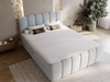 Boxspringbett mit Bettkasten 140x200 Cloud Grau