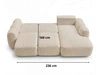 Ecksofa L-Form mit Schlaffunktion und Bettkasten Avelin Rechts Schwarz