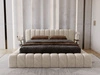 Polsterbett mit Bettkasten und Lattenrost 160x200 Italia Beige