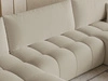 Wohnlandschaft mit Schlaffunktion und Bettkasten Neva Bouclé-Stoff Beige