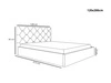 Polsterbett mit Bettkasten und Lattenrost 120x200 Salento Beige
