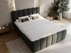 Boxspringbett mit Bettkasten 160x200 Cloud Dunkelgrau