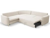 Ecksofa L-Form Rechts mit Schlaffunktion und Bettkasten Limon Beige