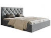 Polsterbett mit Bettkasten und Lattenrost 160x200 Selva Hellgrau
