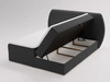 Boxspringbett mit Bettkasten 140x200 Bogota Schwarz