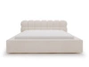 Polsterbett mit Bettkasten und Lattenrost 180x200 Plaza Creme