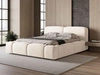 Polsterbett mit Bettkasten und Lattenrost 160x200 Aubi Creme