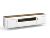 TV-Lowboard mit Schublade und Türen Messina Weiß
