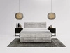 Boxspringbett mit Bettkasten 120x200 Forte Hellgrau