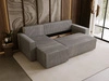 Modernes Ecksofa mit Schlaffunktion und Stauraum Prato L  Grau