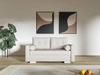 Schlafsofa mit Bettfunktion und Bettkasten Pori Creme