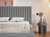 Polsterbett mit Bettkasten und Lattenrost 180x200 Toscania Schwarz