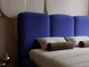 Polsterbett mit Bettkasten und Lattenrost 160x200 Bubble Blau