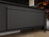 TV-Lowboard mit Türen 187 cm Sorano Schwarz