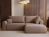 Ecksofa L-Form mit Schlaffunktion und Bettkasten Savana Bis Braun 