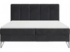 Boxspringbett mit Bettkasten 120x200 Vendi grau