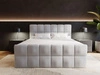Boxspringbett mit Bettkasten 140x200 Alicante Grau