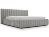 Polsterbett mit Bettkasten und Lattenrost 160x200 Bliss Grau