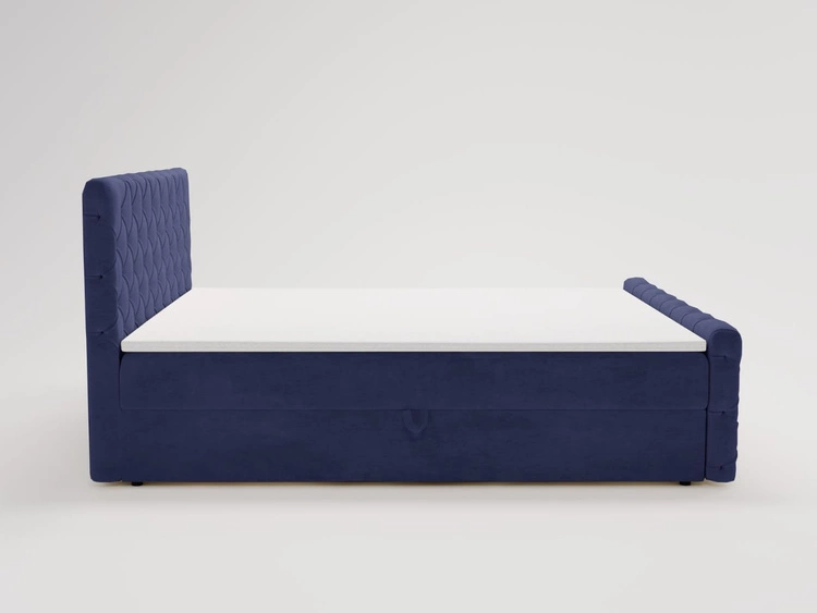 Boxspringbett mit Bettkasten 160x200 Lunaris Blau