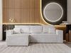 Ecksofa L-Form mit Schlaffunktion und Bettkasten Prato XL Hellgrau 