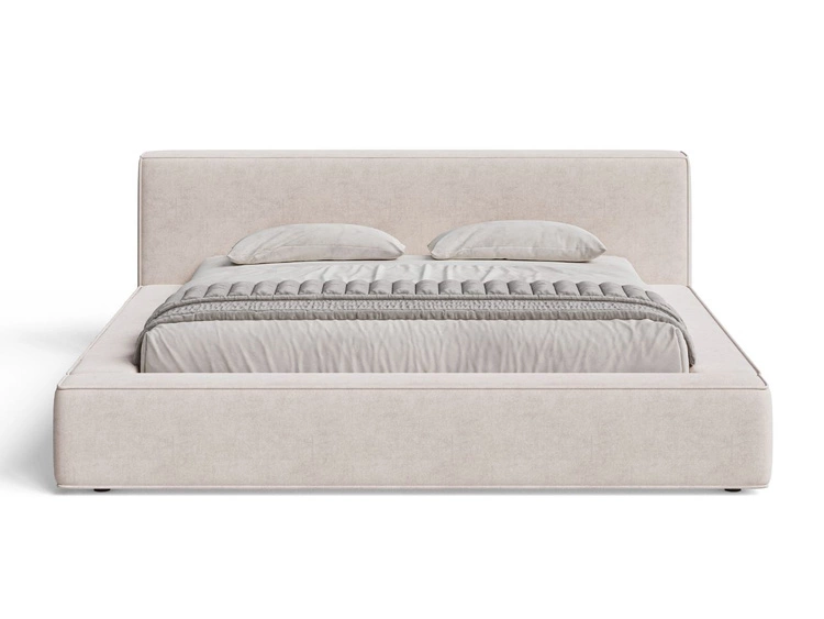 Polsterbett mit Bettkasten und Lattenrost 140x200 Mali Beige