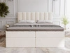 Boxspringbett mit Bettkasten 160x200 Mocca Beige