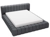 Polsterbett mit Bettkasten und Lattenrost 180x200 Italia Dunkelgrau