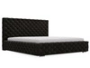 Polsterbett mit Bettkasten und Lattenrost 200x200 Astra Schwarz