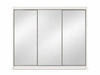 Schiebetürenschrank 250 cm mit Spiegel und LED-Beleuchtung Luzio Weiß