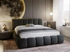 Polsterbett mit Bettkasten und Lattenrost 200x200 Cloud Dunkelgrau