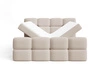 Boxspringbett mit Bettkasten 180x200 Rivon Beige
