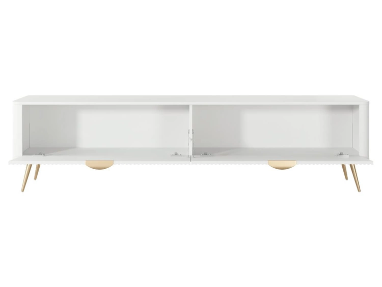 TV-Lowboard mit Türen 200 cm Latina Weiß
