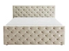 Boxspringbett mit Bettkasten 140x200 Montego Creme