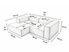 Ecksofa L Rechts Vellaro Braun