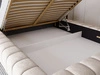 Polsterbett mit Bettkasten und Lattenrost 180x200 Italia Creme