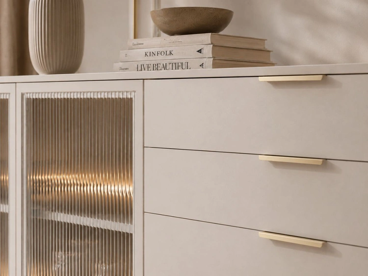 Kommode mit Türen und Schubladen Lumina Kaschmir