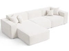 Ecksofa L-Form Links Arizona Creme