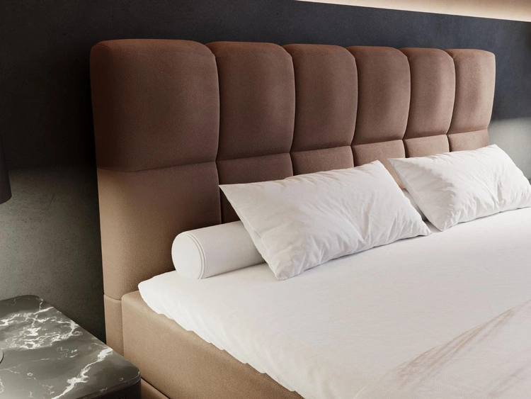 Boxspringbett mit Bettkasten 160x200 Alicante Braun