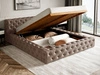 Polsterbett mit Bettkasten und Lattenrost 120x200 Palini Braun