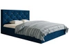 Polsterbett mit Bettkasten und Lattenrost 140x200 Salento Dunkelblau