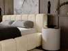 Polsterbett mit Bettkasten und Lattenrost 140x200 Ibiza Beige
