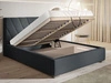 Polsterbett mit Bettkasten und Lattenrost 120x200 Tivoli Hellgrau
