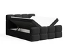 Boxspringbett mit Bettkasten 160x200 Rivon Schwarz