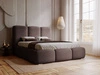 Polsterbett mit Bettkasten und Lattenrost 120x200 Bubble Braun